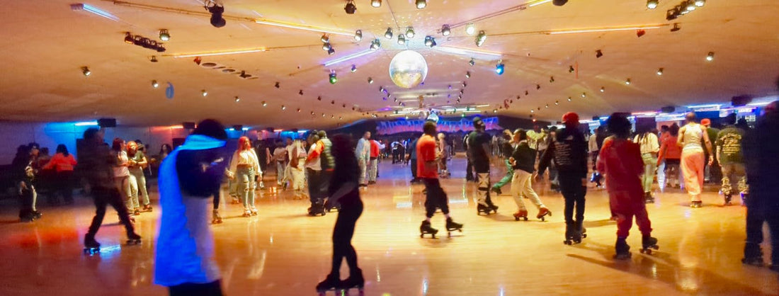 Image Roller skaters at Winnwood Roller Skating Rink