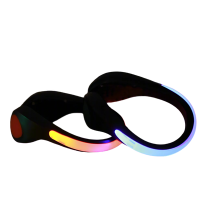 Glowing LED Image of neogleamz SK8Lytz CLIPZ Roller Skate Heel Lights